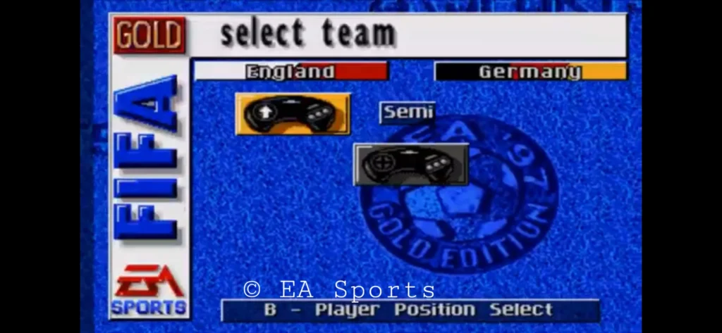 Fifa 97 seleccionar lado