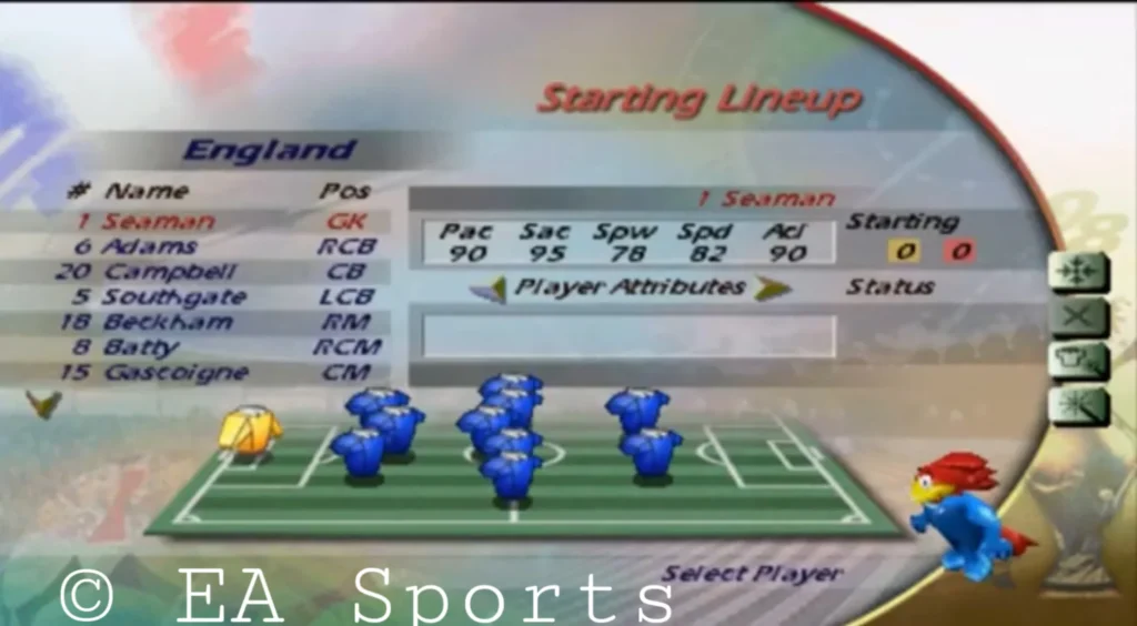 FIFA 98 formacion