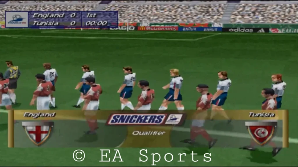 FIFA 98 Entrada de los equipos