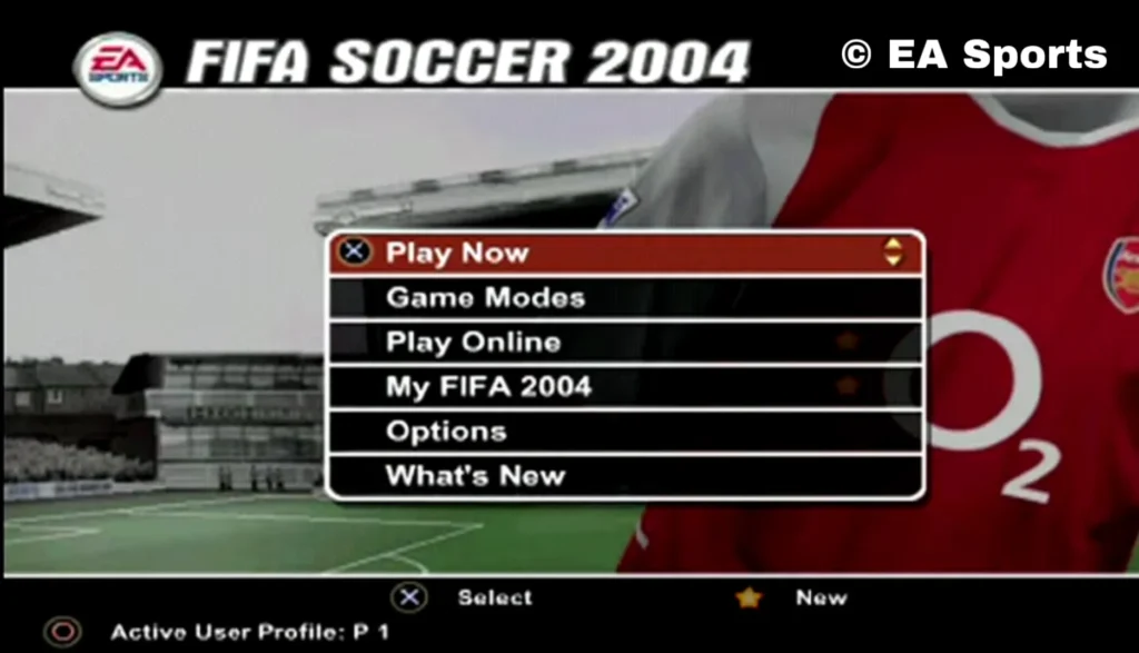 "FIFA 2004 modos de juego"