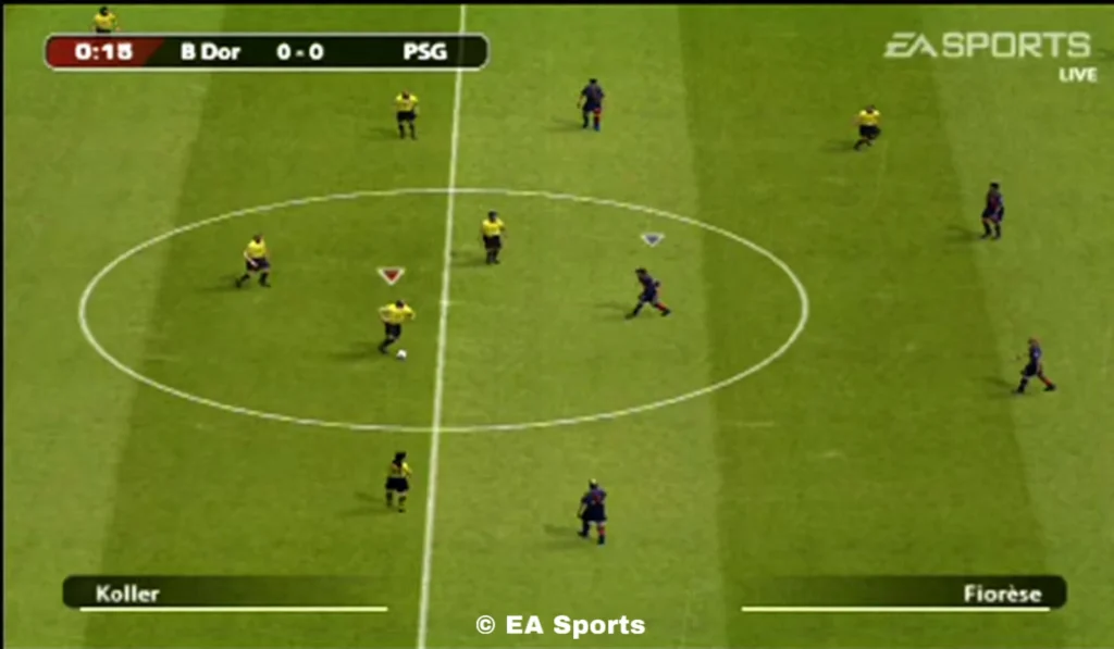 "FIFA 2005  gameplay"