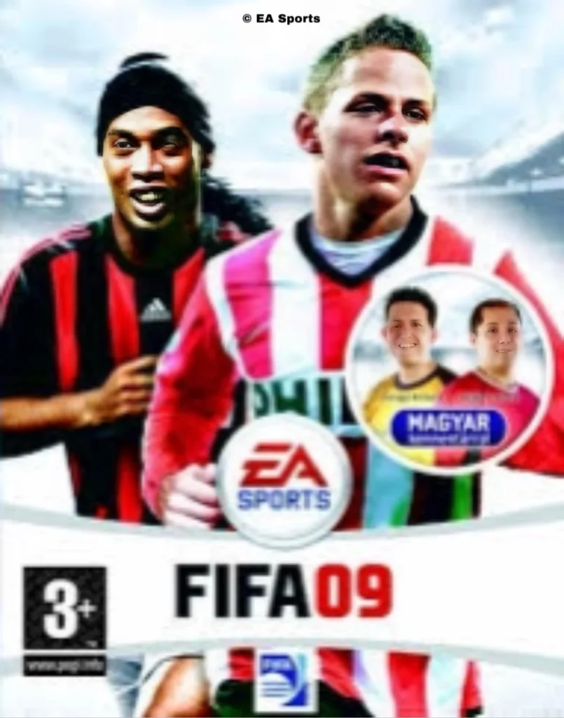 "FIFA 09 Portada Ronaldinho y Balázs Dzsudzsák en Hungaria"