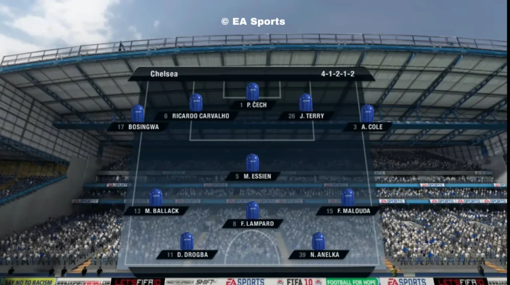 " FIFA 10 alineacion chelsea 2011"