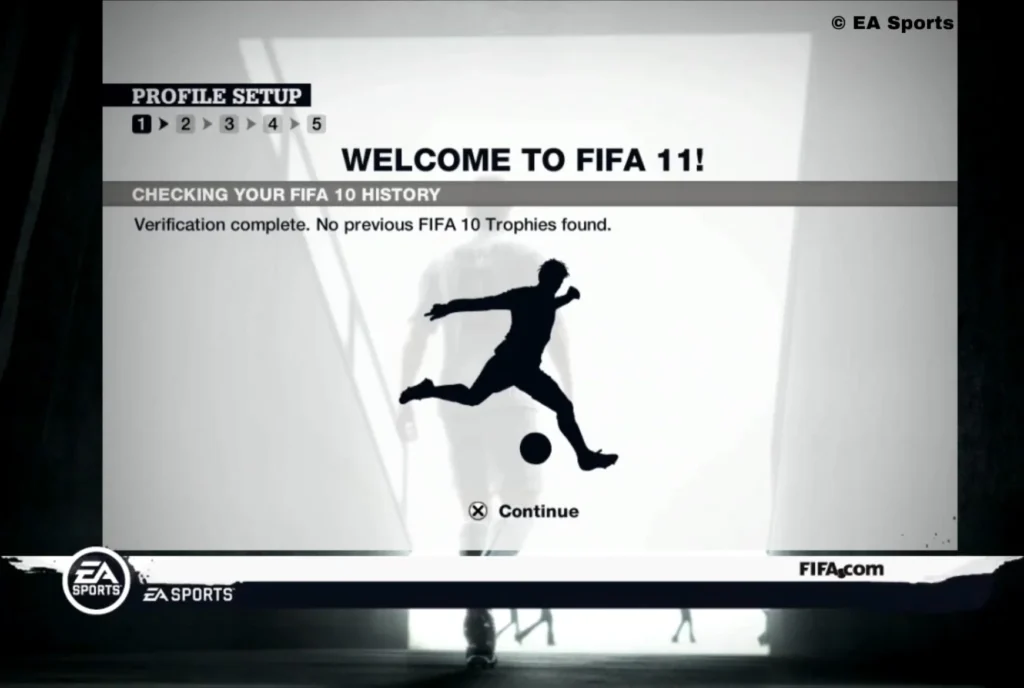 "FIFA 11 Menu de inicio"