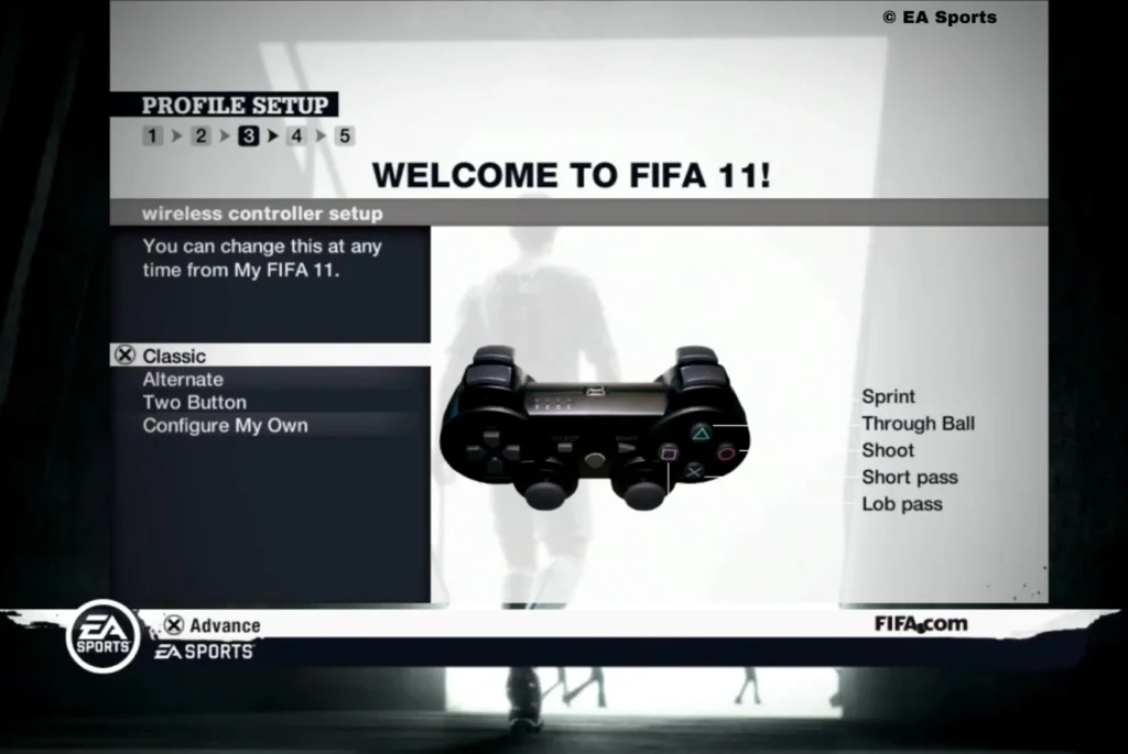 "FIFA 11 controles"