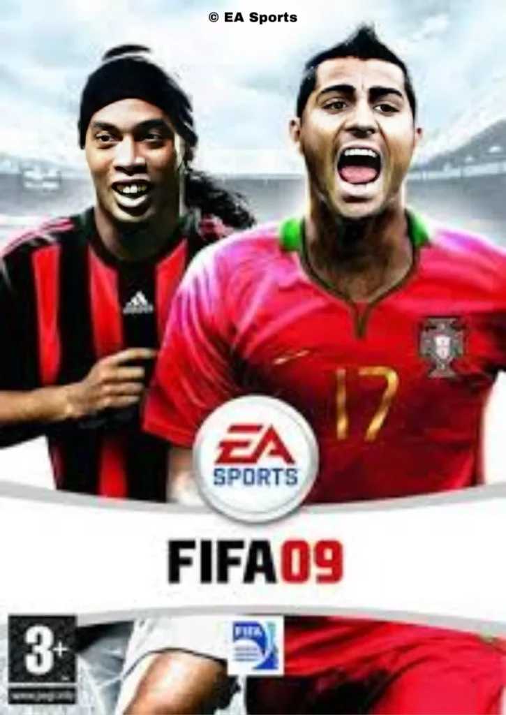 "Poratada FIFA 09 Ronaldinho Y Ricardo Quaresma en Portugal" 