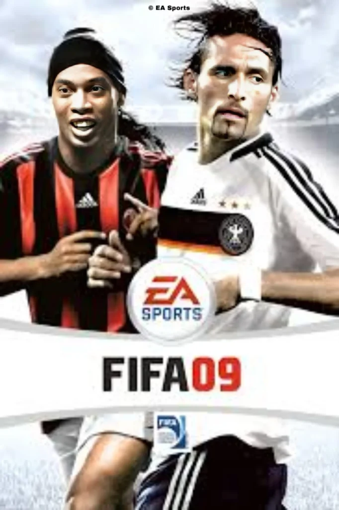 "Portada FIFA 09 Ronaldinho y Kevin Kuranyi en Alemania"