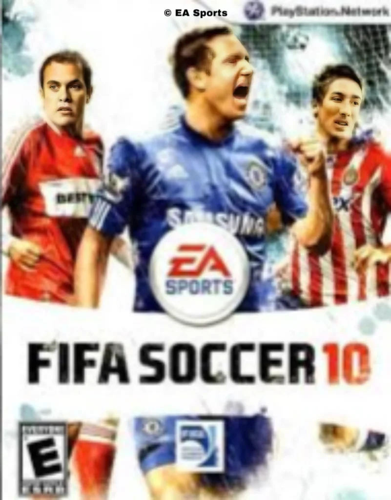 "Portada FIFA 10 Frank Lampard, Sacha Kljestan y Cuauhtémoc Blanco en Norteamérica"