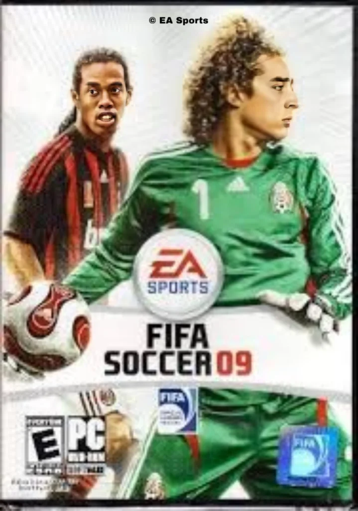 "Portada FIFA90 Ronaldinho y Guillermo Ochoa en Norteamérica"