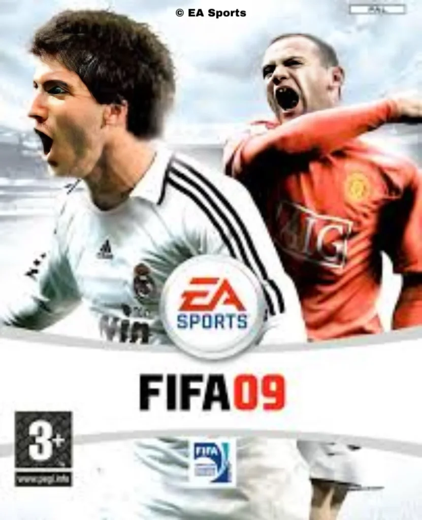 "Portada fifa 09 Wayne Rooney e Higuain en España"