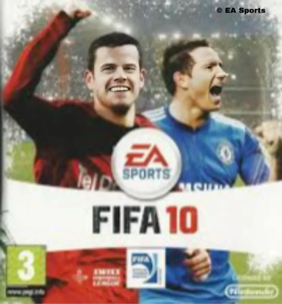 "Tranquillo Barnetta y Frank Lampard en Suiza Portada FIFA 10"